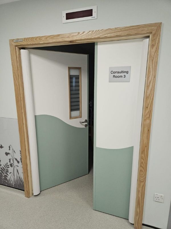 Certified fire doors installed in new build development