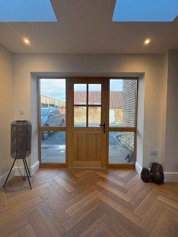 Completed fire door project in healthcare facility