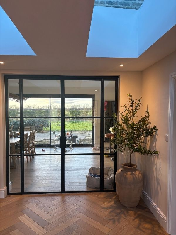 Fire door sets delivered and installed on construction site