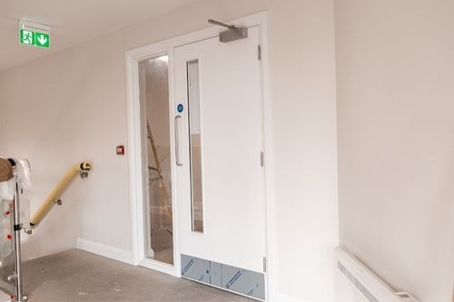 Fire stopping works completed in commercial building
